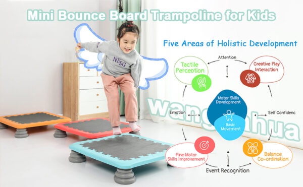 Autism Kids Trampoline,Sensory Jumping Workout Toys,25 Inch Mini Trampoline,Toddler Indoor Trampoline w/Non-Slip Base, Children Bounce Trampoline for Sensory Integration Training, Max Loaded 330 lbs,Good Gift for Children, [Energy Class A]