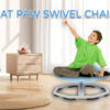 1141a116-44ce-4773-aba8-a4677ba060b5 Cat Paw Spinning Chair for Autistic Children, ADHD Autism Kids Spinny Chair,Autism Sensory Equipment Sit and Spin Activity Toys, Kids Swivel Chair Wobble Board