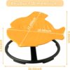 2 (6) Sensory Spinning Chair for Autism - Fish Therapeutic Swivel Seat for Autism & ADHD Chair Spin Chairs for Children Teens Improve Balance &Coordination