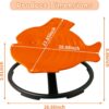 2 (8) Sensory Spinning Chair for Autism - Fish Therapeutic Swivel Seat for Autism & ADHD Chair Spin Chairs for Children Teens Improve Balance &Coordination