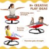 3 Spinning Chair for Autism, Sensory Spinning Toys for ADHD Kids ,Calming Spinny for Children’s Support - Non-slip Sit and Spin Sensory Spinning Seat