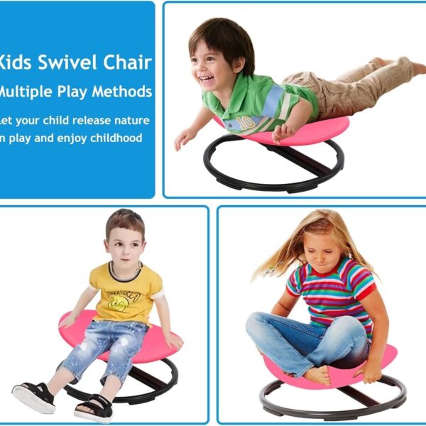 3 Spinning Chair for Autism, Sensory Spinning Toys for ADHD Kids ,Calming Spinny for Children’s Support - Non-slip Sit and Spin Sensory Spinning Seat
