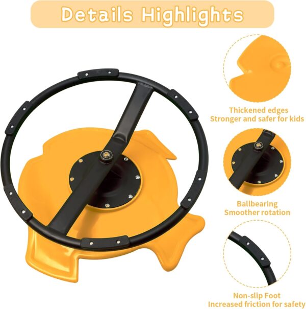 3 (7) Sensory Spinning Chair for Autism - Fish Therapeutic Swivel Seat for Autism & ADHD Chair Spin Chairs for Children Teens Improve Balance &Coordination