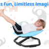 4 Elephant Kids Sensory Swivel Chair, 360° Spinning Seat, Toddler Sit and Spin Wobble Chair, Sensory Training Balance Toys, Autism ADHD Chairs, Physical Therapy Body Coordination,Training Body Coordination for Boy Girl (Blue )