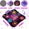 4 Light Up Dance Mat for Girls, Bluetooth Support, Built-in Music, Bluetooth Support, Built-in Music,Christmas Birthday Gifts for Girls Boys Age 3+