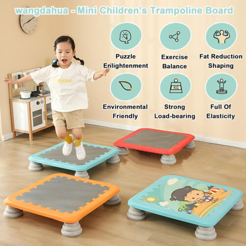 Autism Kids Trampoline,Sensory Jumping Workout Toys,25 Inch Mini Trampoline,Toddler Indoor Trampoline w/Non-Slip Base, Children Bounce Trampoline for Sensory Integration Training, Max Loaded 330 lbs,Good Gift for Children, [Energy Class A]
