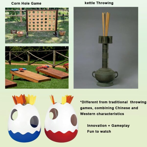 61DVYxPLwtL._AC_SL1001_ 1set Pot-throwing Toys Kids Soft Bow Arrow Throwing Toys Tumbler Pitching Toys Outdoor,Parish Activities Parent-child Interactive