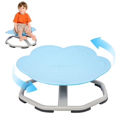 Cat Paw Spinning Chair for Autistic Children, ADHD Autism Kids Spinny Chair,Autism Sensory Equipment Sit and Spin Activity Toys, Kids Swivel Chair Wobble Board