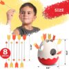 71-+EM3VJPL._AC_SL1500_ 1set Pot-throwing Toys Kids Soft Bow Arrow Throwing Toys Tumbler Pitching Toys Outdoor,Parish Activities Parent-child Interactive