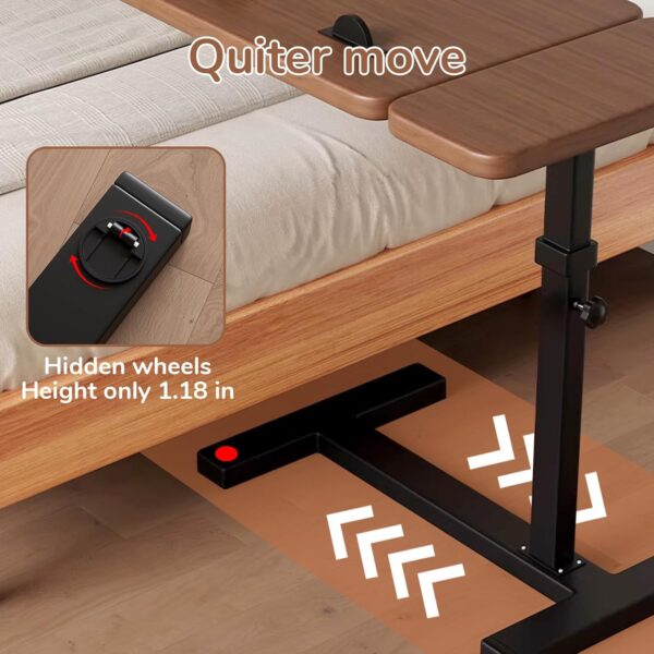 71mwaHCEe-L._AC_SL1500_ Foldable Table Tray Bedside Laptop Table Home Bed Simple Desk Folding Mobile,Movable Overbed Table,deal Tray Desk For Laptop And Meals