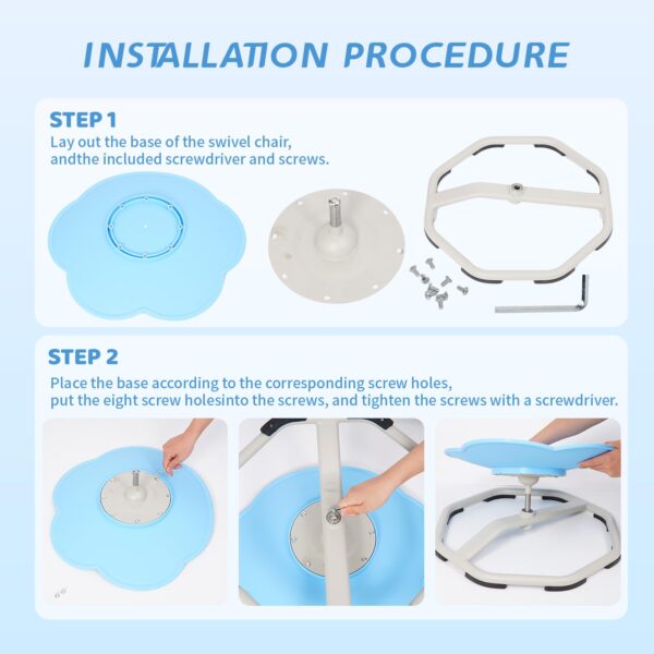 Version 1.0.0 Cat Paw Spinning Chair for Autistic Children, ADHD Autism Kids Spinny Chair,Autism Sensory Equipment Sit and Spin Activity Toys, Kids Swivel Chair Wobble Board