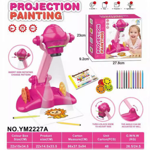 Drawing Projector,Draw Projector Toy with Watercolor Pens Drawing Book for Halloween, Christmas and Birthday Gifts,