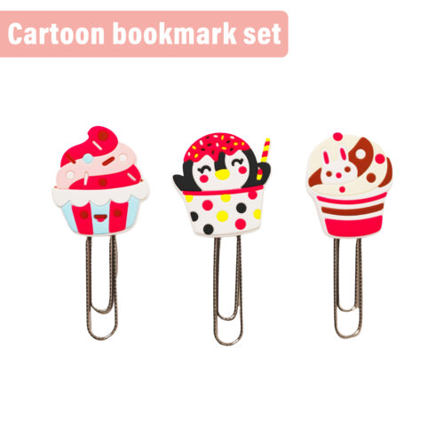书签(1) Cute Paperclips, Personalised Paperclip Bookmarks, Book File Page Marker Clips, Cartoon Paper Clamp, Paperclips Coloured, Novelty Stationery Supplies