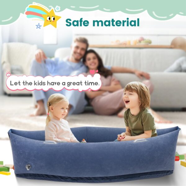 Version 1.0.0 Inflatable Sensory Chair for Kids, Sensory Toys for Autistic Children, Pea pod Sensory Chair with Pump - ADHD Chair Provide Sensory Input & Therapeutic Compression,Inflatable Peapod for Children, Includes Electric Air Pump