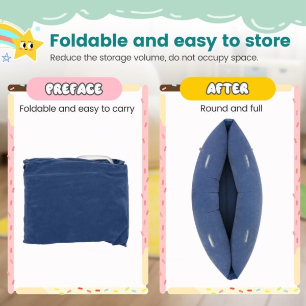 Version 1.0.0 Inflatable Sensory Chair for Kids, Sensory Toys for Autistic Children, Pea pod Sensory Chair with Pump - ADHD Chair Provide Sensory Input & Therapeutic Compression,Inflatable Peapod for Children, Includes Electric Air Pump