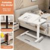 白色 Foldable Table Tray Bedside Laptop Table Home Bed Simple Desk Folding Mobile,Movable Overbed Table,deal Tray Desk For Laptop And Meals