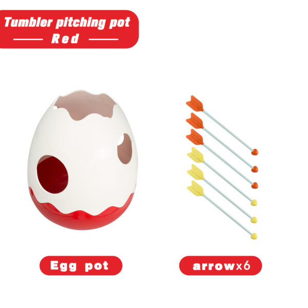 红色 1set Pot-throwing Toys Kids Soft Bow Arrow Throwing Toys Tumbler Pitching Toys Outdoor,Parish Activities Parent-child Interactive
