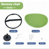 绿色 Spinning Chair for Autism, Sensory Spinning Toys for ADHD Kids ,Calming Spinny for Children’s Support - Non-slip Sit and Spin Sensory Spinning Seat