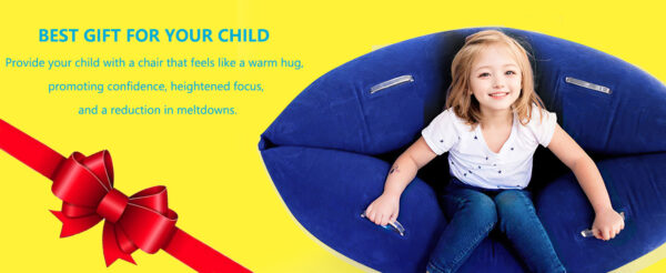 详情Detail-14 Inflatable Sensory Chair for Kids, Sensory Toys for Autistic Children, Pea pod Sensory Chair with Pump - ADHD Chair Provide Sensory Input & Therapeutic Compression,Inflatable Peapod for Children, Includes Electric Air Pump