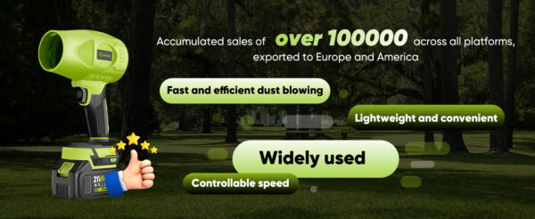 0e40686b-4971-4104-afb5-ae25147bdb35.__CR0,0,1464,600_PT0_SX1464_V1___ Leaf Blower Cordless with Battery | Cordless leaf blower, 1000g Blowing Force, 1200 CFM Airflow, 50 Minutes Runtime, | Snow Blowing, Lawn Care, Patio, Blowing Leaves