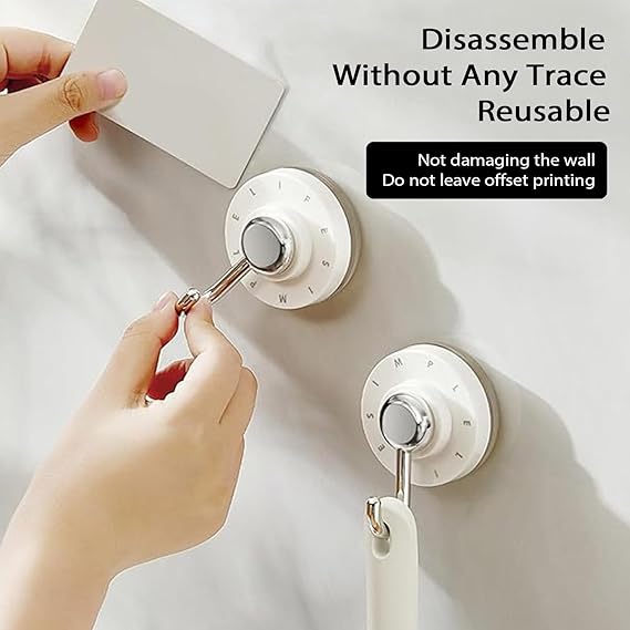 61CUE70PyuL._AC_SX569_ Suction Cup Hooks – Heavy Duty, Waterproof & Reusable Vacuum Hooks for Bathroom & Kitchen – Adjustable,360° Rotating Vacuum Adhesive Hooks