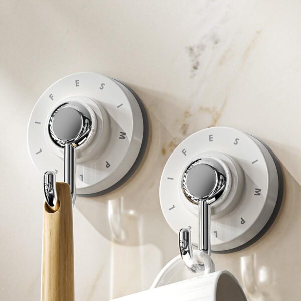 61NVLOBVYpL._AC_SL1200_ Suction Cup Hooks – Heavy Duty, Waterproof & Reusable Vacuum Hooks for Bathroom & Kitchen – Adjustable,360° Rotating Vacuum Adhesive Hooks