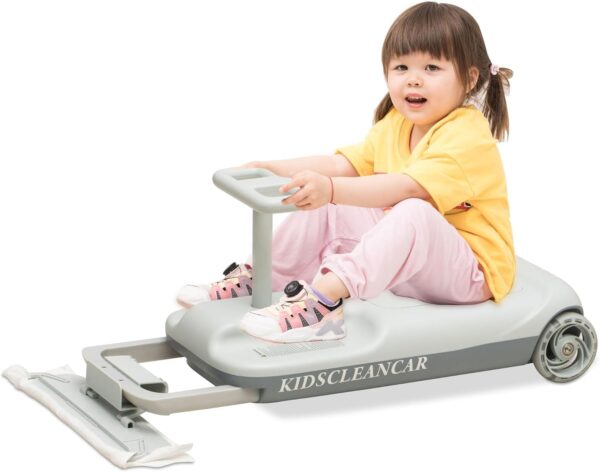 61rAT9z8aeL._AC_SL1500_ Electric Wiggle Car - Ride-On Twist Car Simulator with Throttle Pedal, Large Storage Space, Anti-Rollover Design, ,Clean go kart Wiggle Car with Mop For Cleaning Floors + Glowing Wheels & Storage