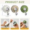 71IviE+BTrL._AC_SL1500_ Suction Cup Hooks – Heavy Duty, Waterproof & Reusable Vacuum Hooks for Bathroom & Kitchen – Adjustable,360° Rotating Vacuum Adhesive Hooks