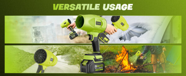 77fc2d05-f855-4e87-bd5a-af6294e4c755.__CR0,0,1464,600_PT0_SX1464_V1___ Leaf Blower Cordless with Battery | Cordless leaf blower, 1000g Blowing Force, 1200 CFM Airflow, 50 Minutes Runtime, | Snow Blowing, Lawn Care, Patio, Blowing Leaves