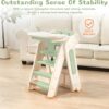 81eSbPb4nZL._AC_SL1500_ Folding Toddler Learning Tower, Adjustable Height Step Stool with Safety Bar,Kitchen Step Stool and Baby HighChair Set,Standing Tower for kitchen Counter Bathroom