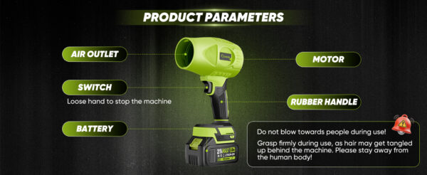 d1671b5c-9e45-4591-a7f1-63c990cc0ebf.__CR0,0,1464,600_PT0_SX1464_V1___ Leaf Blower Cordless with Battery | Cordless leaf blower, 1000g Blowing Force, 1200 CFM Airflow, 50 Minutes Runtime, | Snow Blowing, Lawn Care, Patio, Blowing Leaves