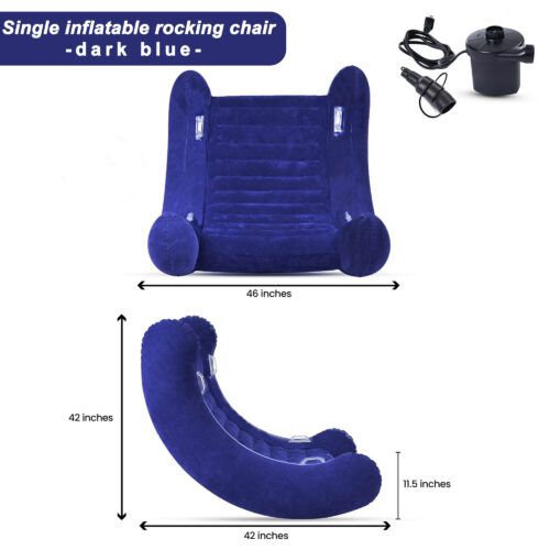 单人蓝 AIR Cloud Rocker | Sensory Chair for Kids, Inflatable Sensory Rocker Chair,Chair for Kids Autism,Includes Electric Air Pump,Sensory Toys for Kids with Autism, Provides Optimal Comfort and Calm for Kids