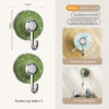 绿色挂勾 Suction Cup Hooks – Heavy Duty, Waterproof & Reusable Vacuum Hooks for Bathroom & Kitchen – Adjustable,360° Rotating Vacuum Adhesive Hooks