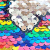详情图_3 ensory Wall | Sequin Flip Fabric for Kids | Sequin Fabric Sensory Wall Panel | Reversible Sequins | ADHD and Autism ToyReversible Sequins DIY Decoration Wall Sensory Fun Toy Discovery Learning with Travel Case for Kids