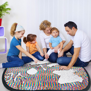 详情图_7 ensory Wall | Sequin Flip Fabric for Kids | Sequin Fabric Sensory Wall Panel | Reversible Sequins | ADHD and Autism ToyReversible Sequins DIY Decoration Wall Sensory Fun Toy Discovery Learning with Travel Case for Kids